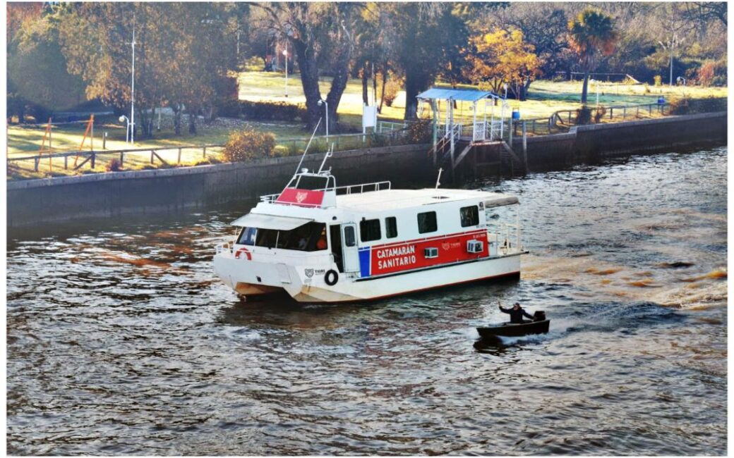 El catamarán sanitario del Delta estará fuera de servicio hasta el 7 de agosto, en medio de la alerta por tormentas